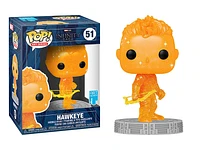 Avengers Infinity Saga Hawkeye Orange Artist Series Pop! Vinyl Figure with Pop! Protector Case