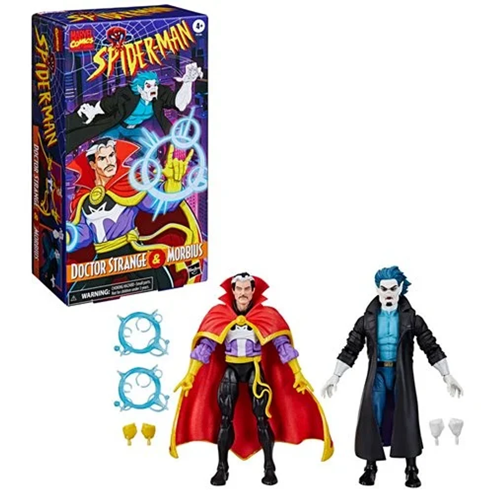 Spider-Man: The Animated Series Marvel Legends Doctor Strange & Morbius 6-Inch Action Figures