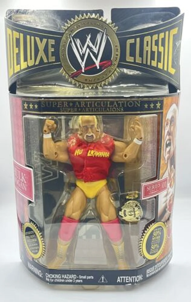 WWE Hulk Hogan Deluxe Classic Superstars Series 1 Wrestling Figure Jakks Pacific