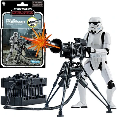 Star Wars The Vintage Collection Deluxe Imperial Stormtrooper and E-Web Cannon 3 3/4-Inch Action Figures - Exclusive