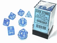 Borealis® Polyhedral Sky Blue/white Luminary™ 7-Die Set CHX 27586