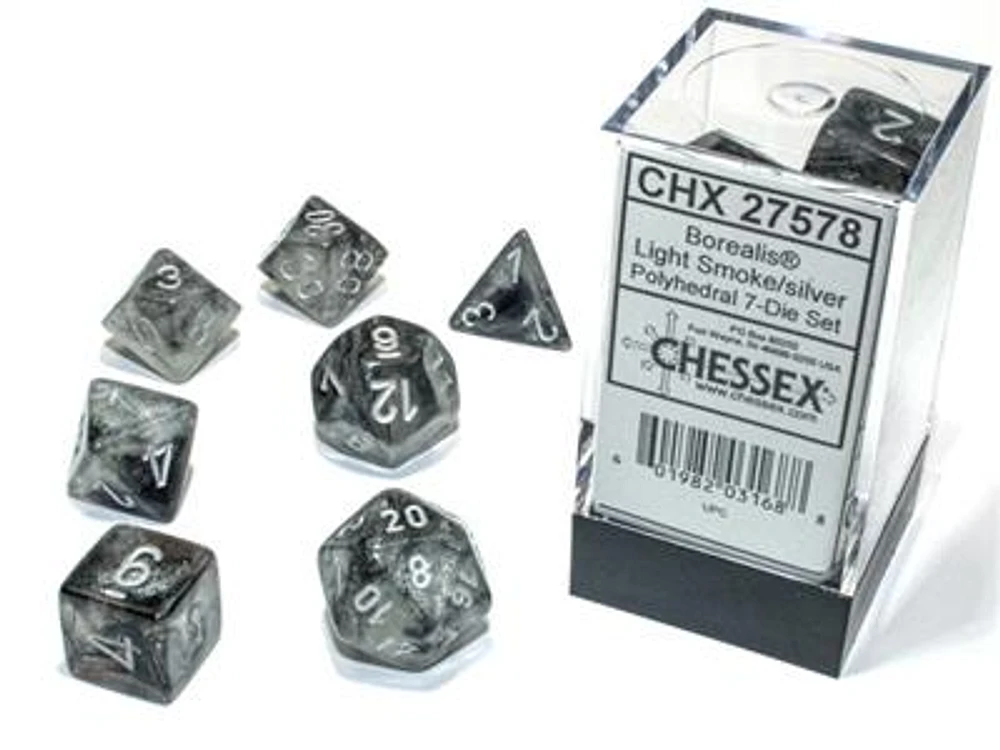 BOREALIS® POLYHEDRAL LIGHT SMOKE/SILVER LUMINARY™ 7-DIE SET