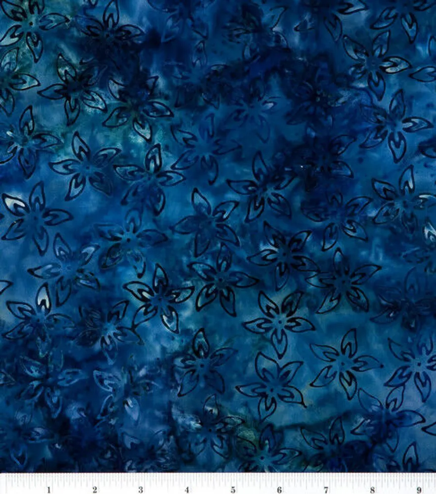Laguna blue batik fabric by the yard by Timeless Treasures, blue fabric by  the yard, blue cotton batik fabric, fluidity fabric line, #20273
