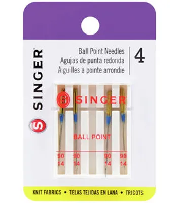 SINGER Universal Ball Point Machine Needles Size 80/11 4ct