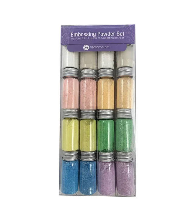 Hampton Embossing Powder Set Pastel/Sparkle Colors