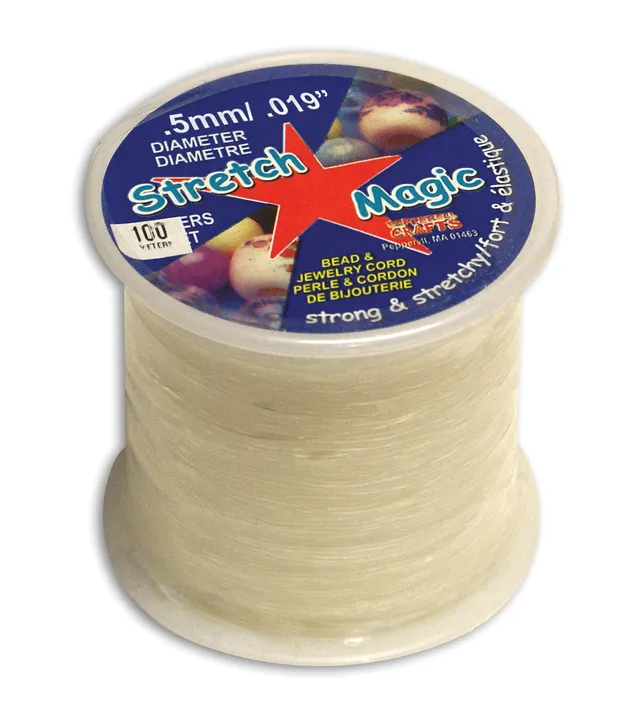 Stretch Magic Bead & Jewelry Cord 1mm 100 Meters/Pkg-Clear