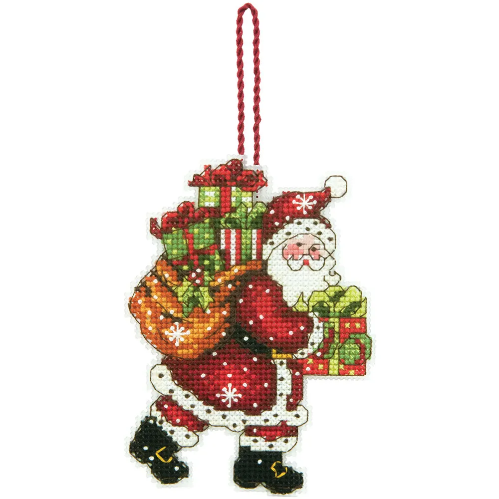 Joann Fabrics Dimensions Ornament Counted Cross Stitch Kit Santa