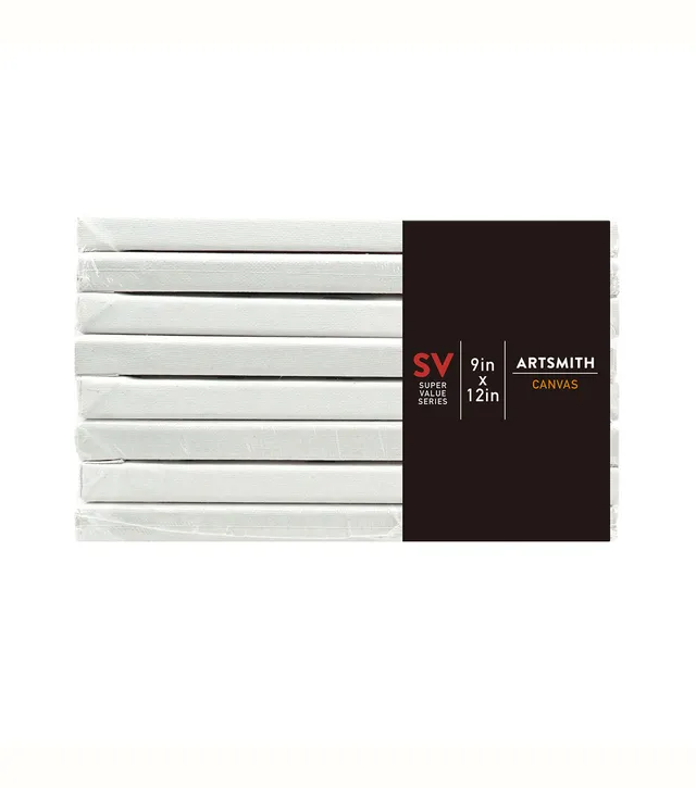 15 x 30 Super Value Series Stretched Cotton Canvas 4pk by Artsmith