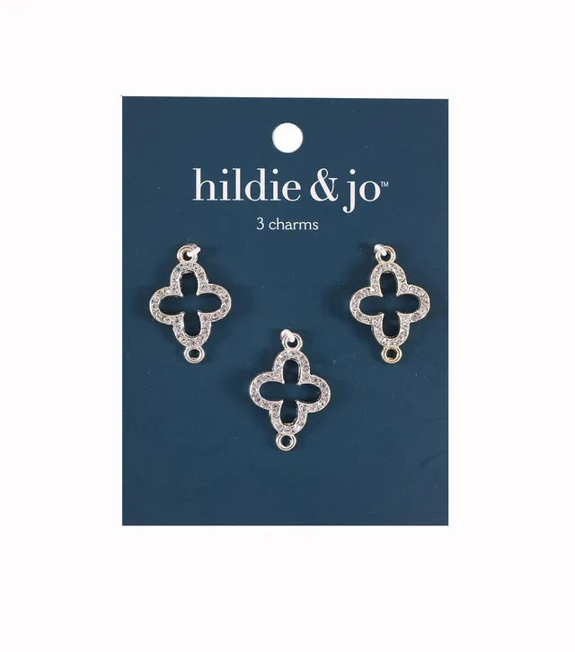 Joann Fabrics Hildie & jo 3 pk Metal & Rhinestone Fish Hook Ear Wires -  Silver