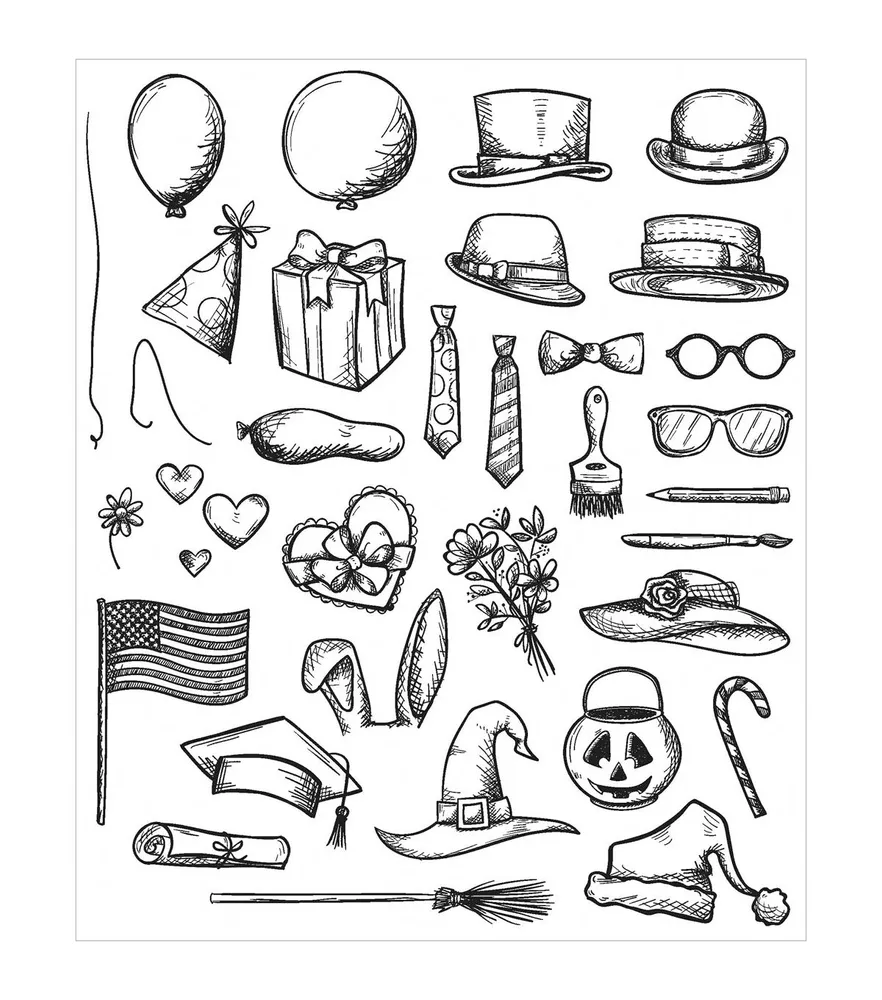 Stamper's Anonymous/Tim Holtz - Cling Mounted Rubber Stamp Set - Department  Store