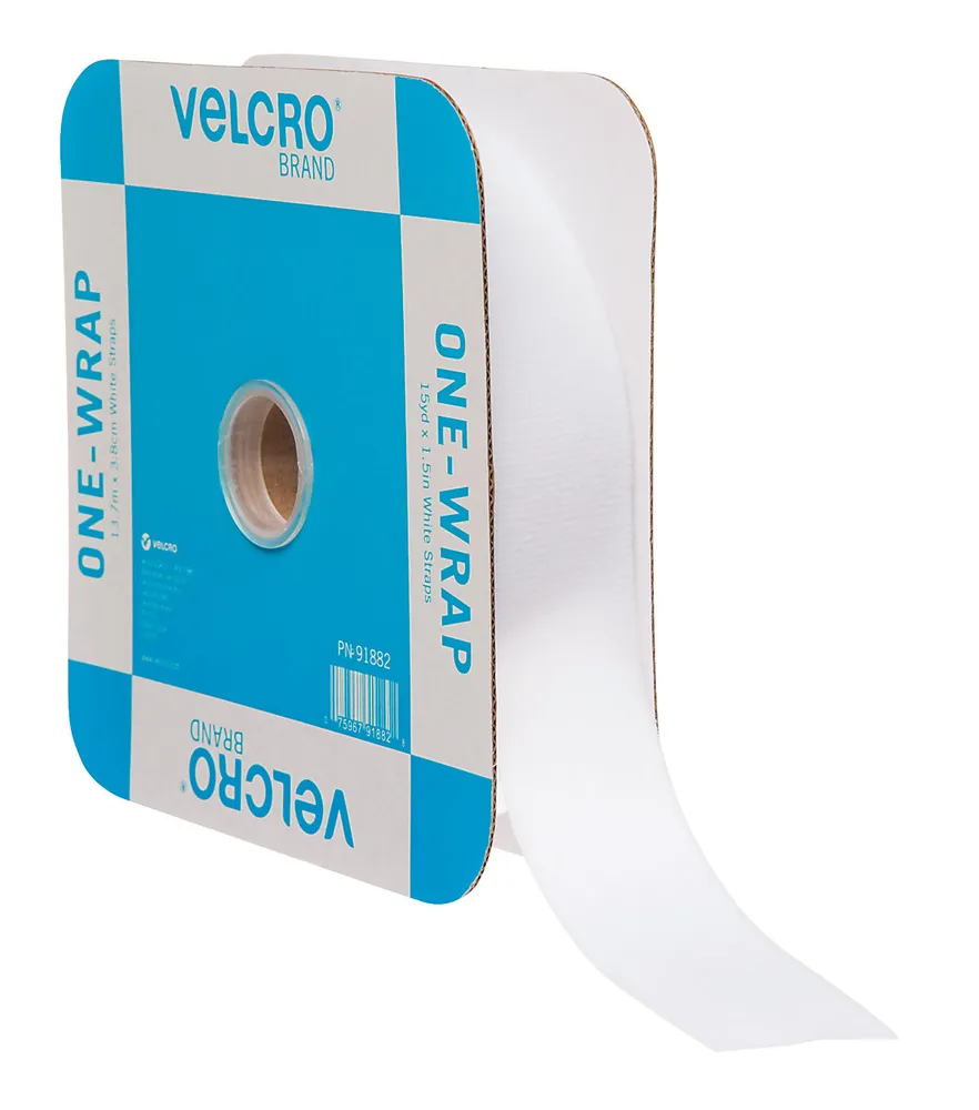 Velcro Brand One-Wrap Roll Bundling Strap, Black, 12 ft x 3/4 in