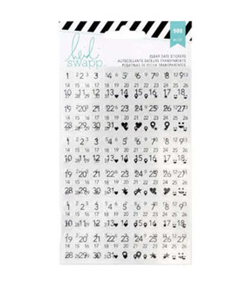 Wilton Bling Clear Sheet Stickers, 24 Piece