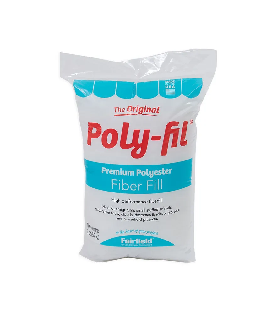 Joann Fabrics Poly-Fil 2 oz Premium Polyester Fiber Fill