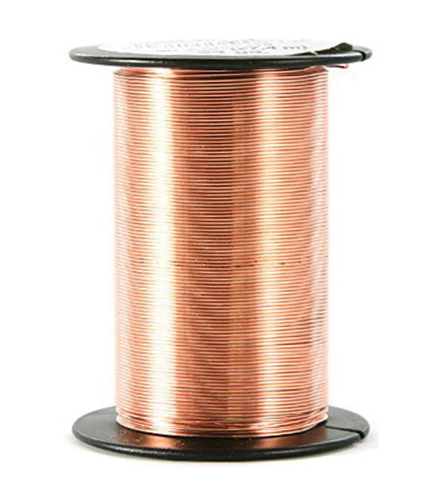 Joann Fabrics 24 Gauge Wire 25 Yards Pkg Copper