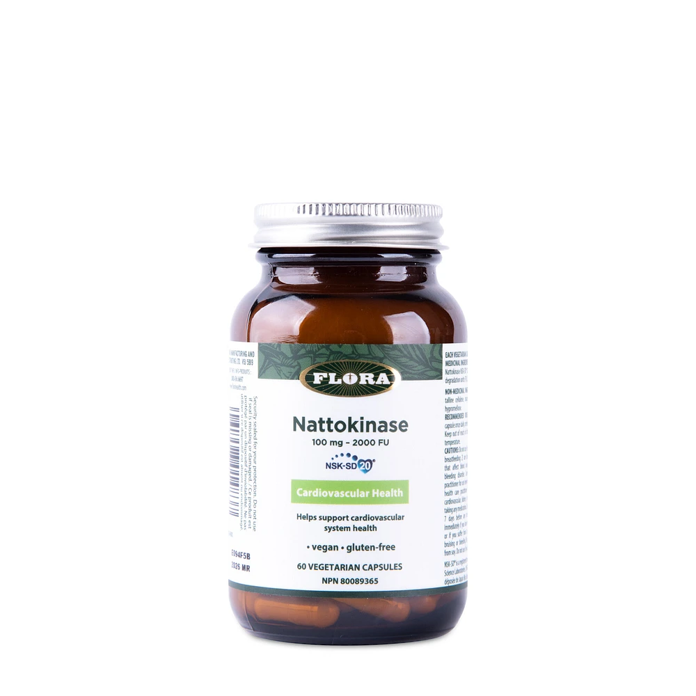 Flora Nattokinase 100mg - 60 Vegetarian Capsules