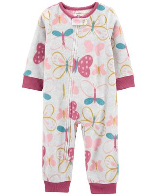 Baby Multi Pyjama 1 pièce sans pieds en molleton avec papillon | carters.com