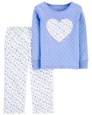 Baby Rose Pyjama 2 pièces en molleton et coton ajusté | carters.com