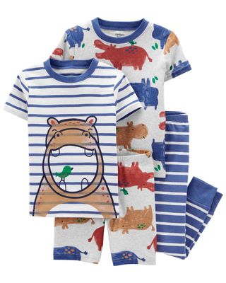 Baby Vert Pyjama 4 pièces en coton ajusté à motif baleine | carters.com