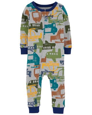 Baby Multi Pyjama 1 pièce en coton ajusté sans pieds à hélicoptère | carters.com