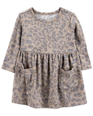 Baby Brown Leopard Rayon Dress | carters.com