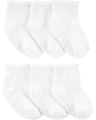 Toddler Blanc 6 paires de socquettes | carters.com