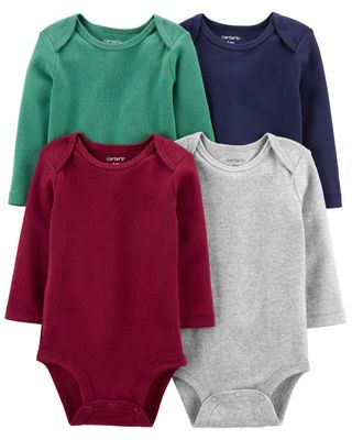 Baby Multi Emballage multiple 4 cache-couches à manches longues originaux | carters.com