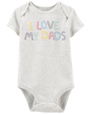 Baby Gris Cache-couche Love My Dads  | carters.com