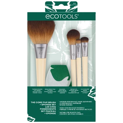 EcoTools The Core Make-Up Brush and Sponge Set - 5 piece