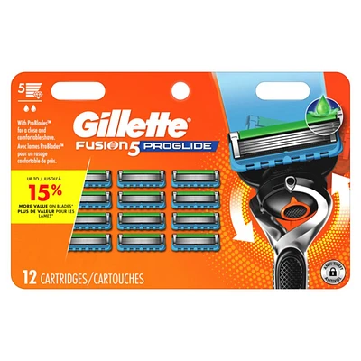 Gillette Fusion5 ProGlide Men's Razor Blade Refills - 12s