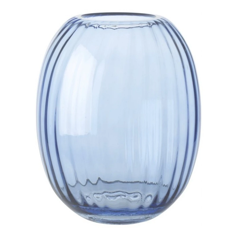 Collection by London Drugs Glass Vase Blue Francesca Dia- Grey - 20x25cm