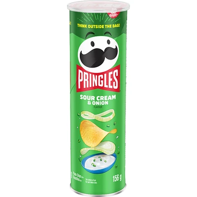 Pringles Potato Chips - Sour Cream & Onion - 156g
