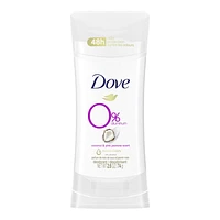 Dove 0% Aluminum Coconut Deodorant - Coconut & Pink Jasmine - 74g