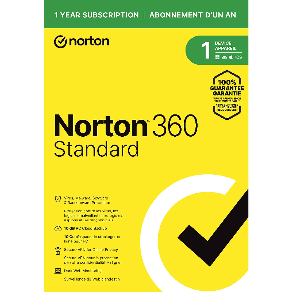 Norton 360 Standard - 1 Device/1 Year - 21400080