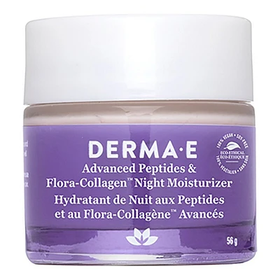 DERMA E Advanced Peptides & Flora-Collagen Night Moisturizer - 56g