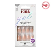 Kiss gel FANTASY Magnetic Sculpted Nail Set - Medium - Almond - North Coast - 28's