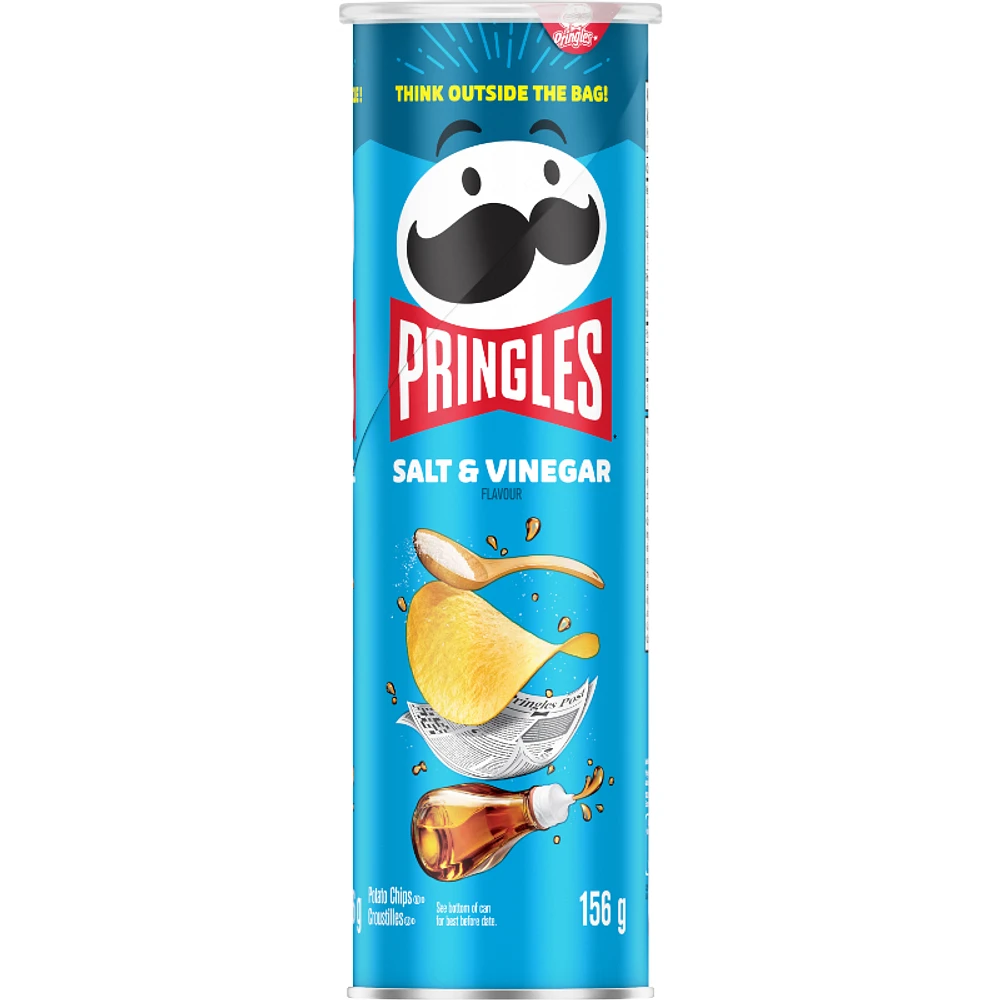 Pringles Potato Chips - Salt & Vinegar - 156g