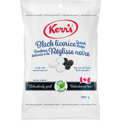 Kerr's Black Licorice Scotch Drops - 200 g