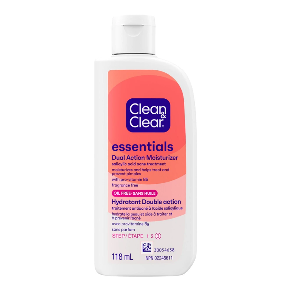 Clean & Clear Essentials Dual Action Moisturizer - 118ml