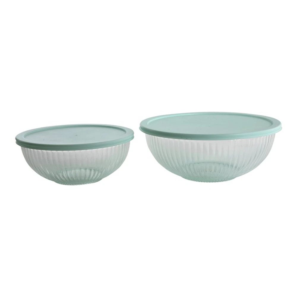 Martha Stewart Glass Bowl Set