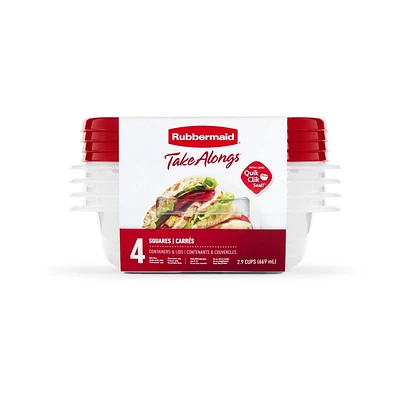 Rubbermaid TakeAlongs - Sandwich - 4 pack