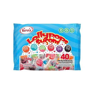 Kerr's Assorted Lollypops - 40s/350g