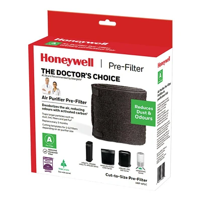 Honeywell Household Gas & Odour Reducing Activated Carbon Air Purifier Replacement Pre-Filter A - HRF-AP1C