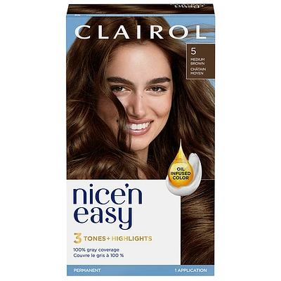 Clairol Nice'n Easy Hair Dye - Medium Brown 5