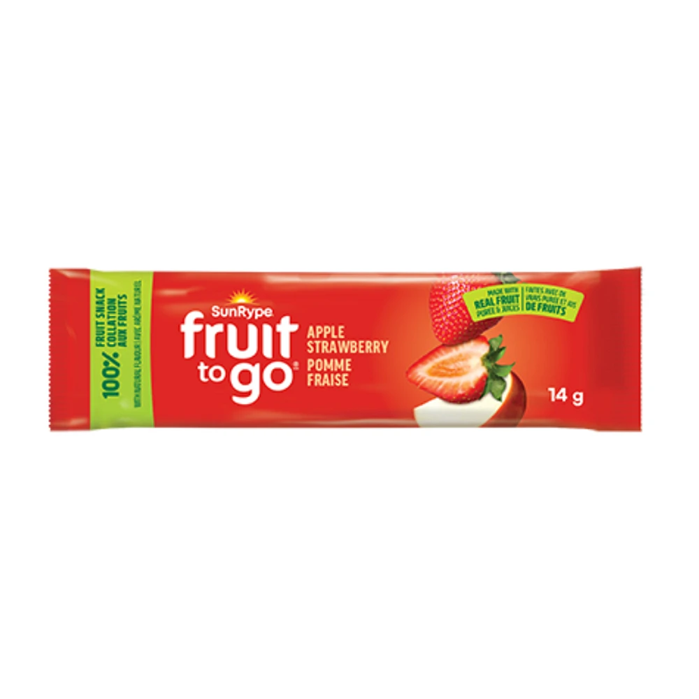 Sun-Rype Fruit To Go - Apple Strawberry - 14g
