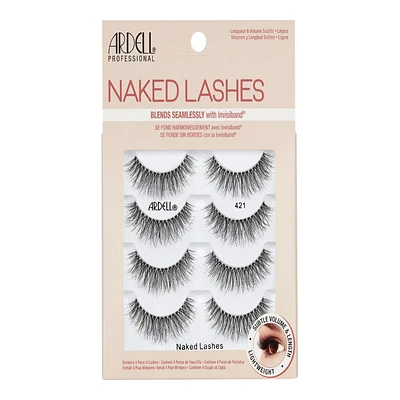 Ardell Professional Naked False Lashes - 421 Black - 4 pairs
