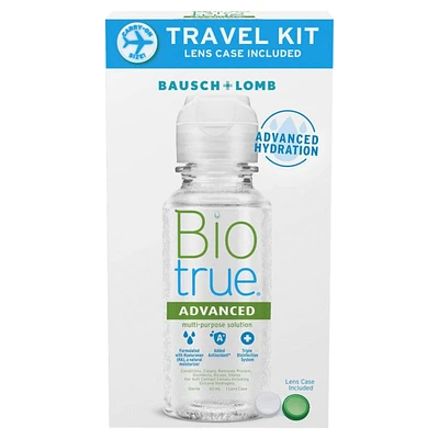 Biotrue Advanced Travel Kit Contact Lens Disinfecting Solution - 60ml