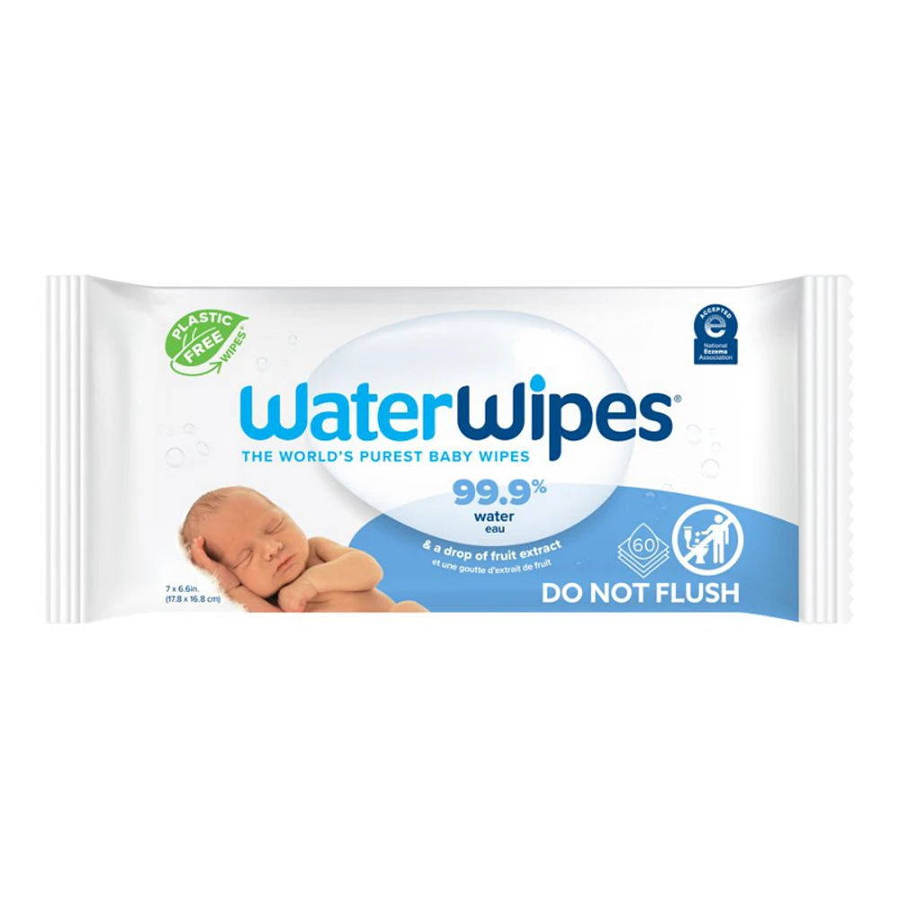 WaterWipes Original Baby Cleaning Wipes - 60's