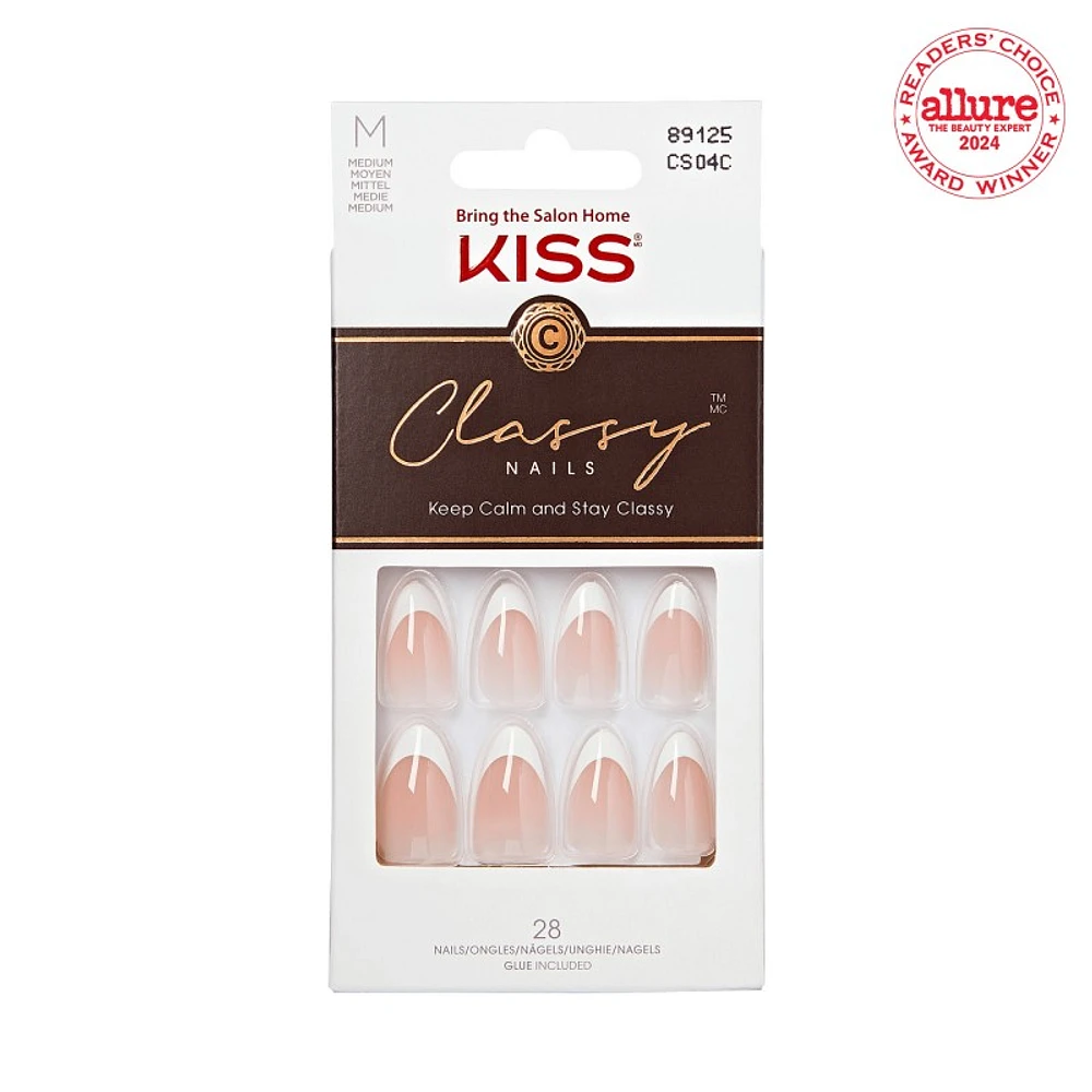 KISS Classy False Nails Kit - Medium - Dashing - 28's