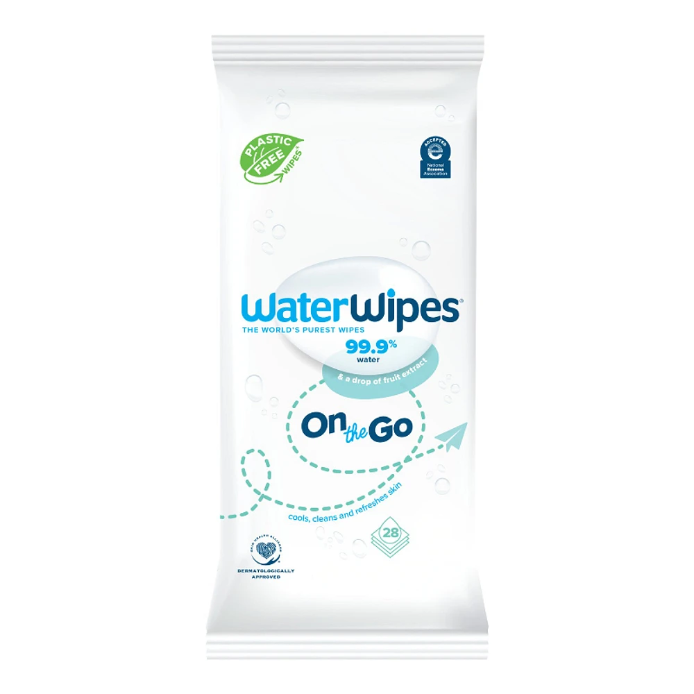 WaterWipes On The Go Cleaning Wipes - 28's