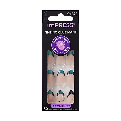 ImPRESS Press-on Manicure Premium False Nails Kit - Medium - Almond - Visions - 30's